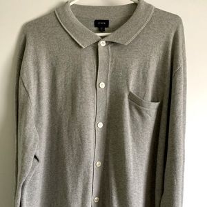 J. Crew (Man) gray cotton shirt cardigan